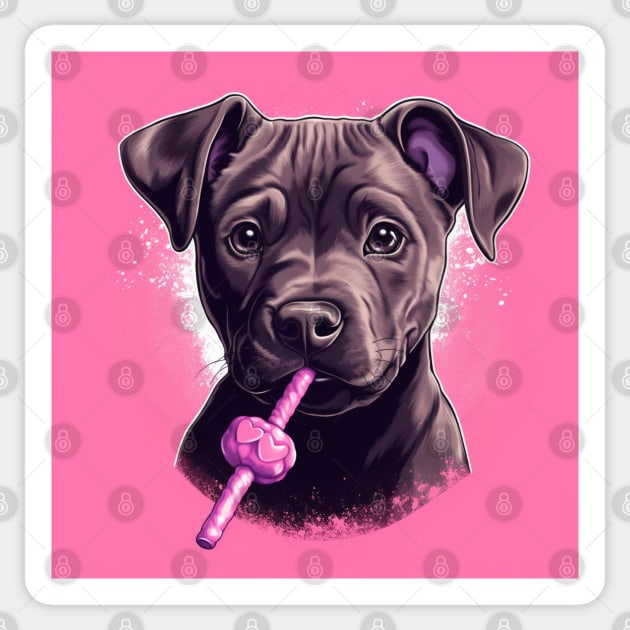 Staffy Candy Sticker by Enchanted Reverie